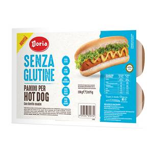 DORIA PANINI HOT DOG 2X75G