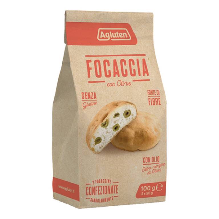 AGLUTEN FOCACCIA OLIVE 2PZ 50G